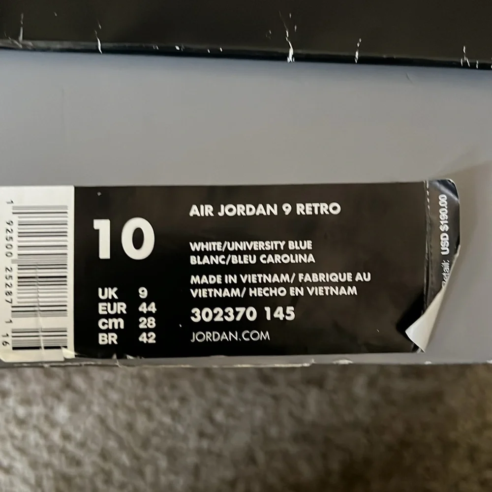 Men’s Jordan 9 retro - Picture 7 of 7